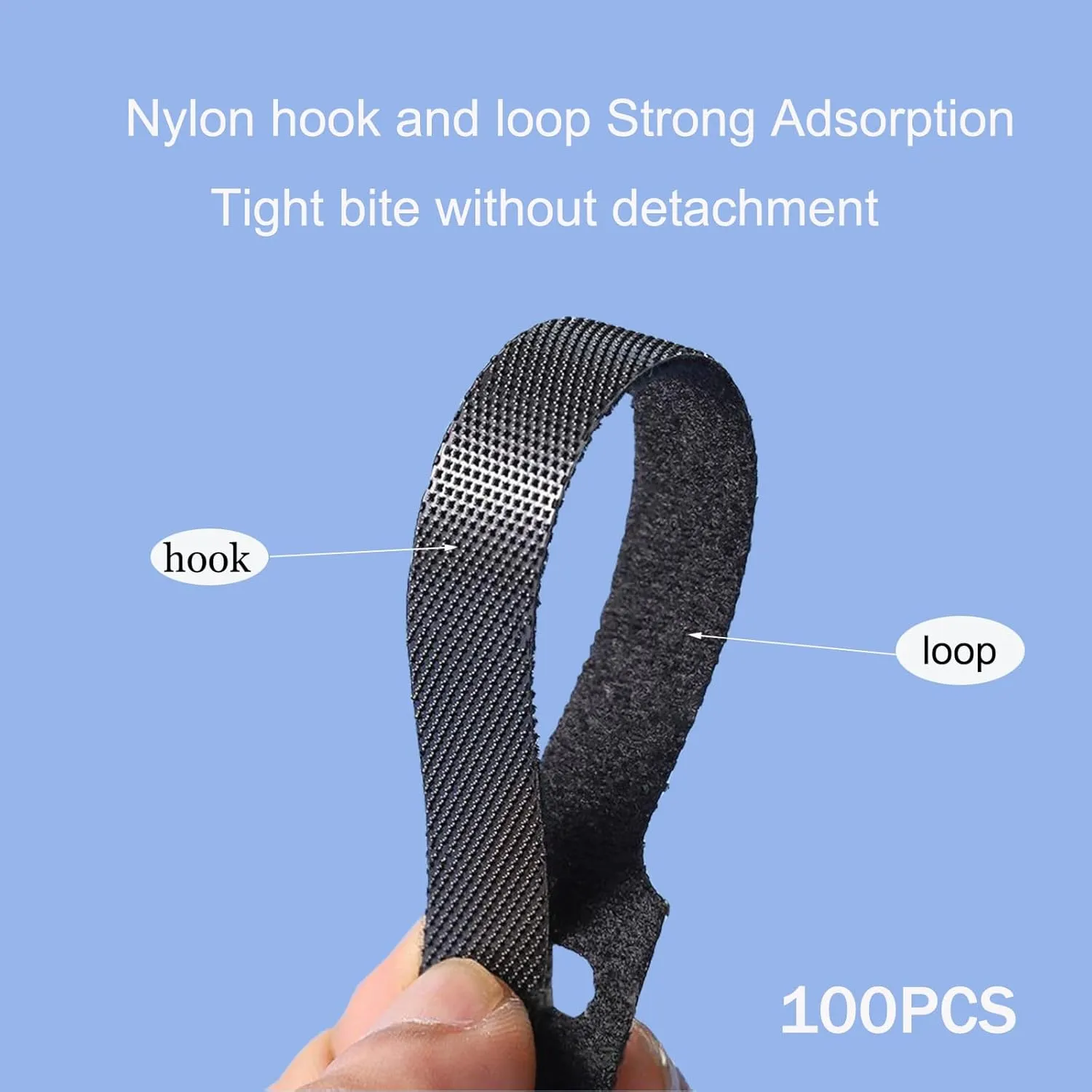 100PCS Cable Ties, 6-Inch Reusable Cord Organizer, Multifunctional Wire Organizer, Perfect for Cable Management in the Home, Office and Garden