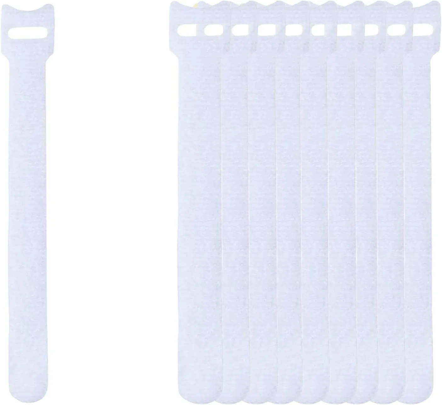 60 PCS 6 Inches Reusable Cable Ties, Wire Ties, Cord Organizer, Cable Organizer, Adjustable Cable Management - White