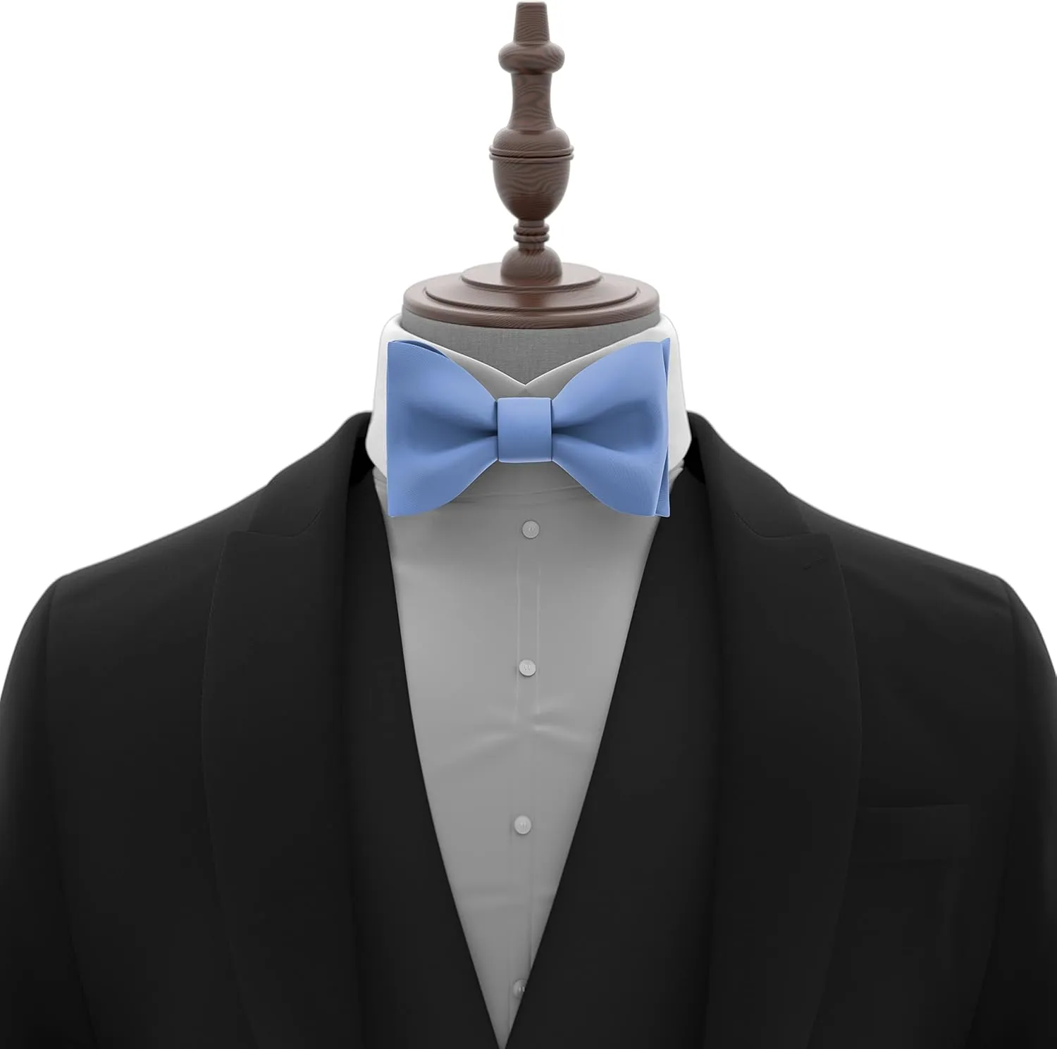 Adam Young Men's Self Tie Bow Tie Sets w/Pocket Squares & Cufflinks Sami-Glossy Satin Classy Bowtie for Tuxedo Faux Silk
