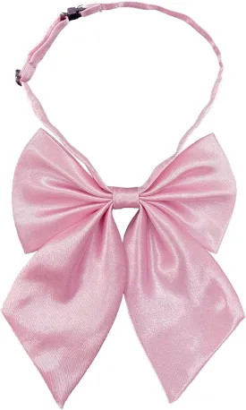 Bow Tie for Women, Adjustable Elegant Satin Bowtie for Dresses & Graduation & School Uniform & Weddings W-B1