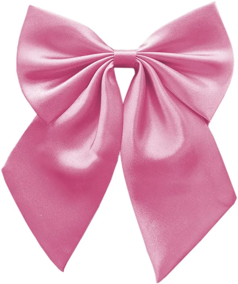 Bow Tie for Women, Adjustable Elegant Satin Bowtie for Dresses & Graduation & School Uniform & Weddings W-B1