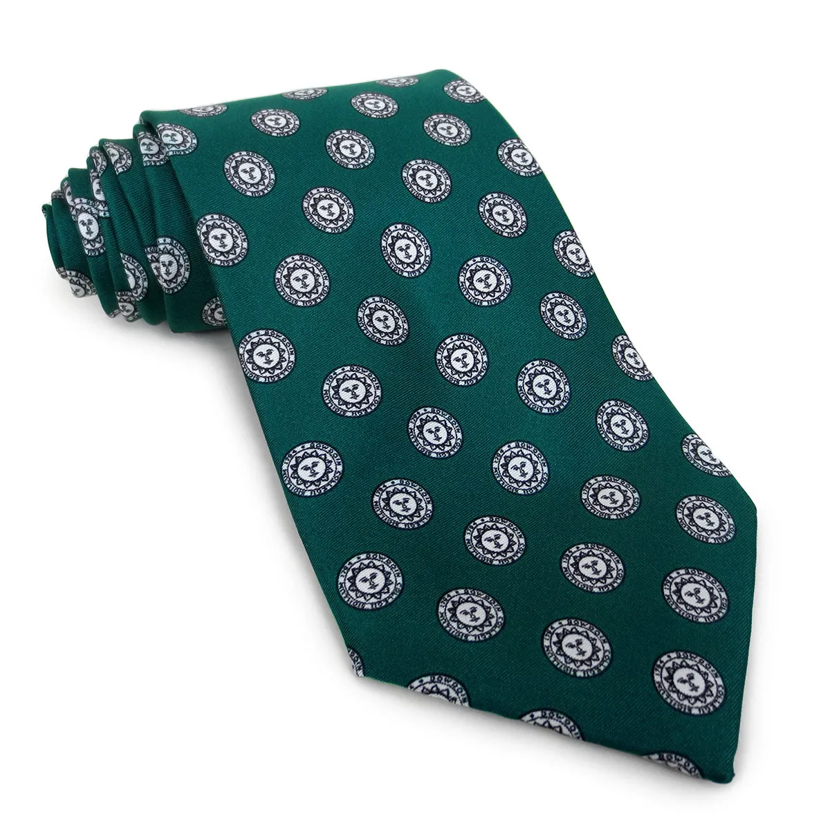 Bowdoin Seal Silk Tie