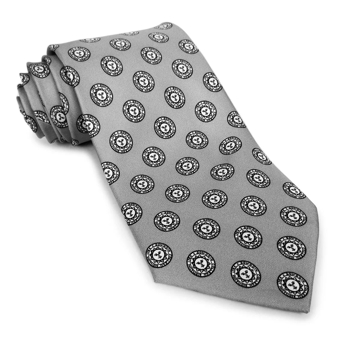 Bowdoin Seal Silk Tie