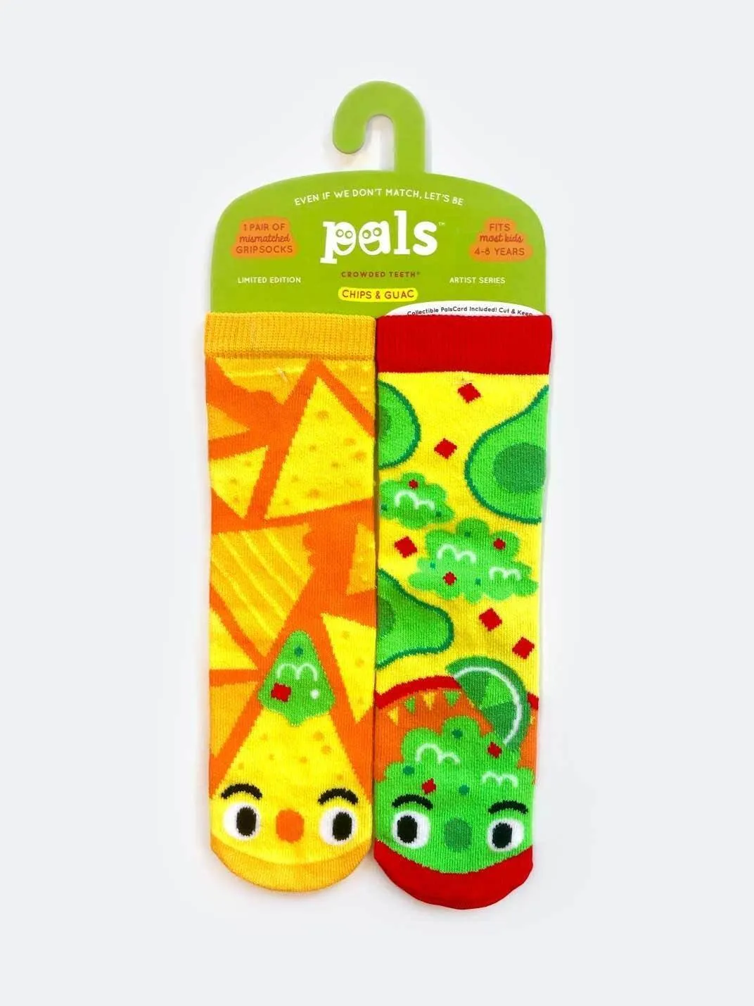 Chips & Guac | Adult Socks | Mismatched Cute Crazy Fun Socks