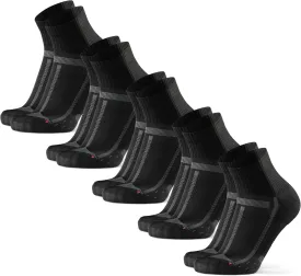 DANISH ENDURANCE Cushioned Running Socks for Long Distances, Quarter Length, Anti-Blister for Men & Women, 3 and 5 Pack