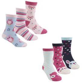 Girls 3 Pack Design Socks 43B477