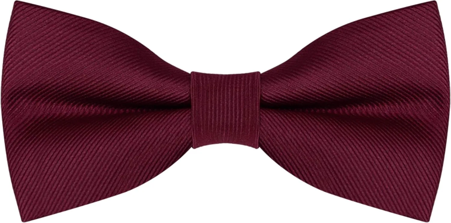 GUSLESON Suspenders & Bowtie Set Men's Elastic Band Suspenders   Bowtie for Wedding, Formal Events