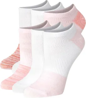 Hanes Performance No Show, Lightweight X-Temp Cooling Socks for Women, 6-Pack
