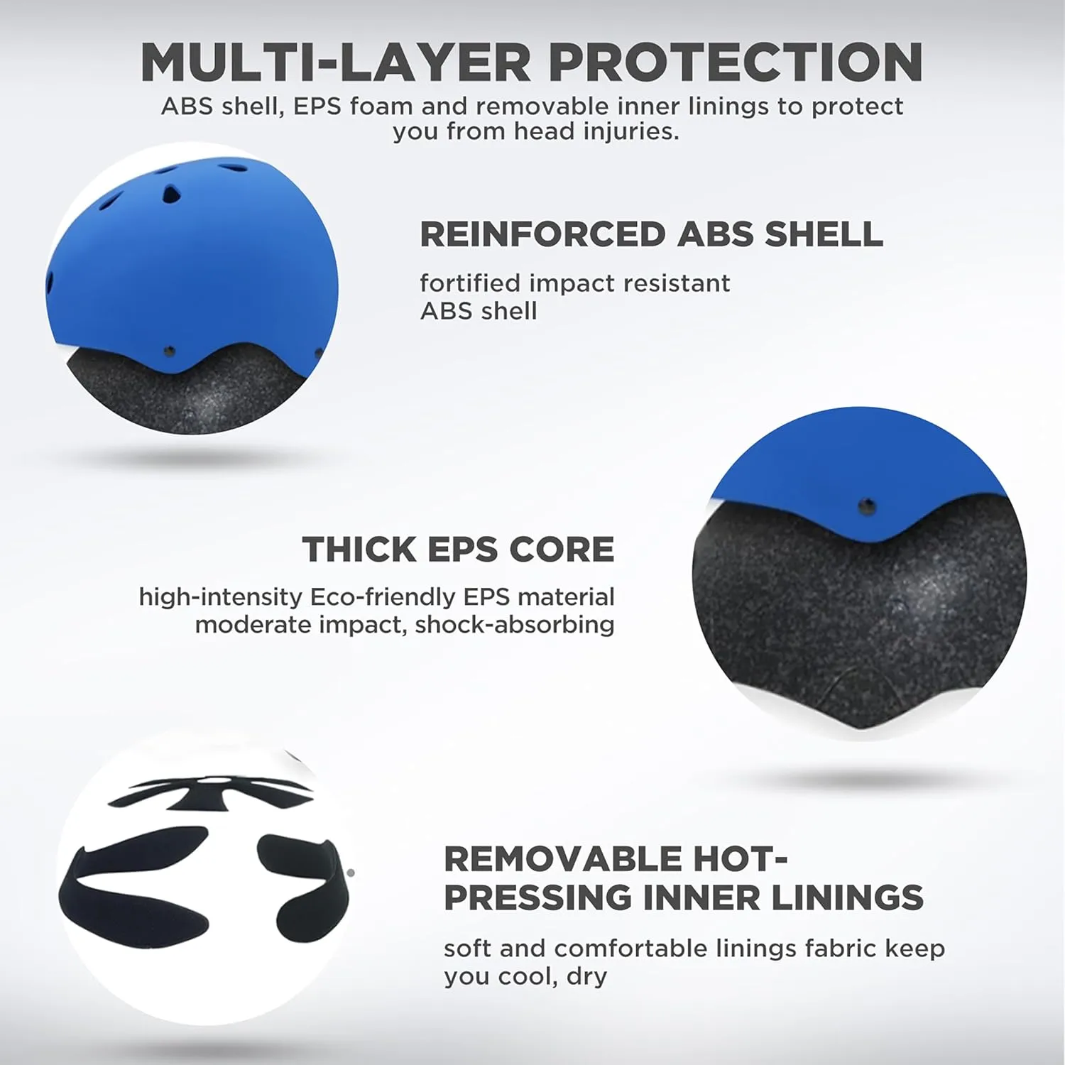 Kids Bike Helmet 2 Pack, Adjustable Toddler Helmet for Age 3-8 Boys Girls, Multi-Sport Helmet for Skateboard Roller Skateing Bicycle Scooter Blance Bike