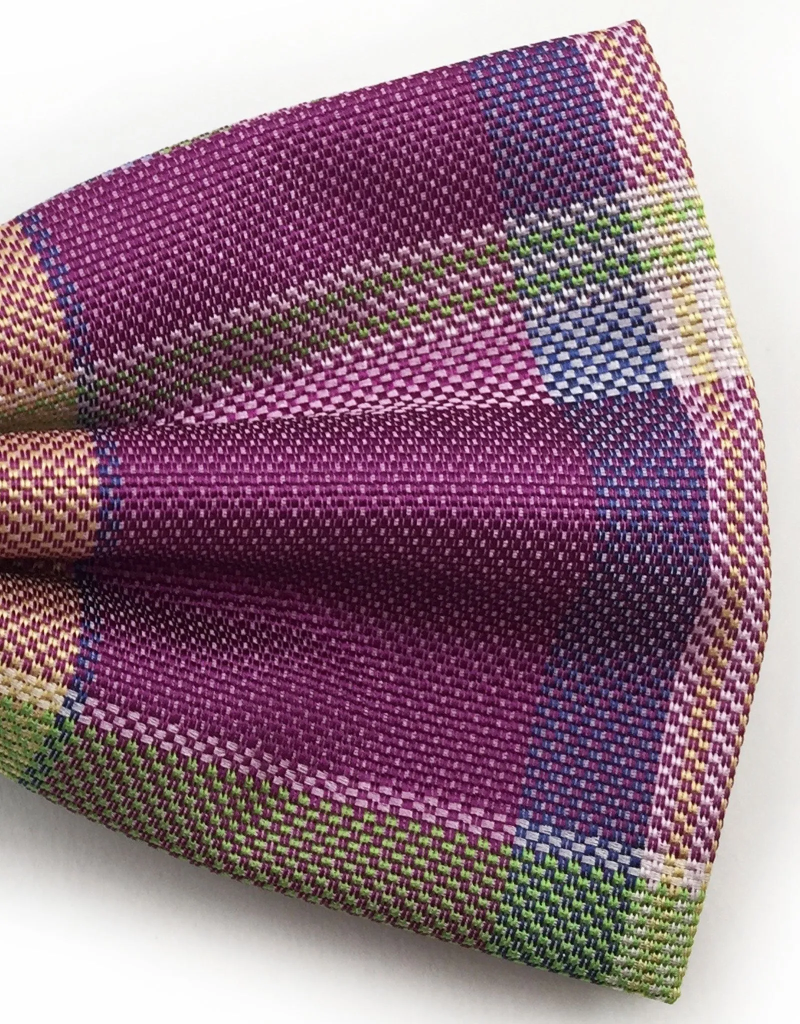 Purple & Green Plaid Bow Tie