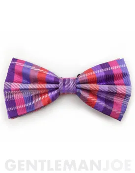 Purple, Pink, Lilac & Red Bow Tie