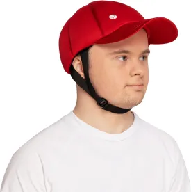 Ribcap Baseball Cap Medical Grade Protective Helmet | Red | Size: Small - Medium (Head Circumference 20-23") | Soft Helmet for Epilepsy | Protective Helmet for Seizures | Fashionable and No Stigma