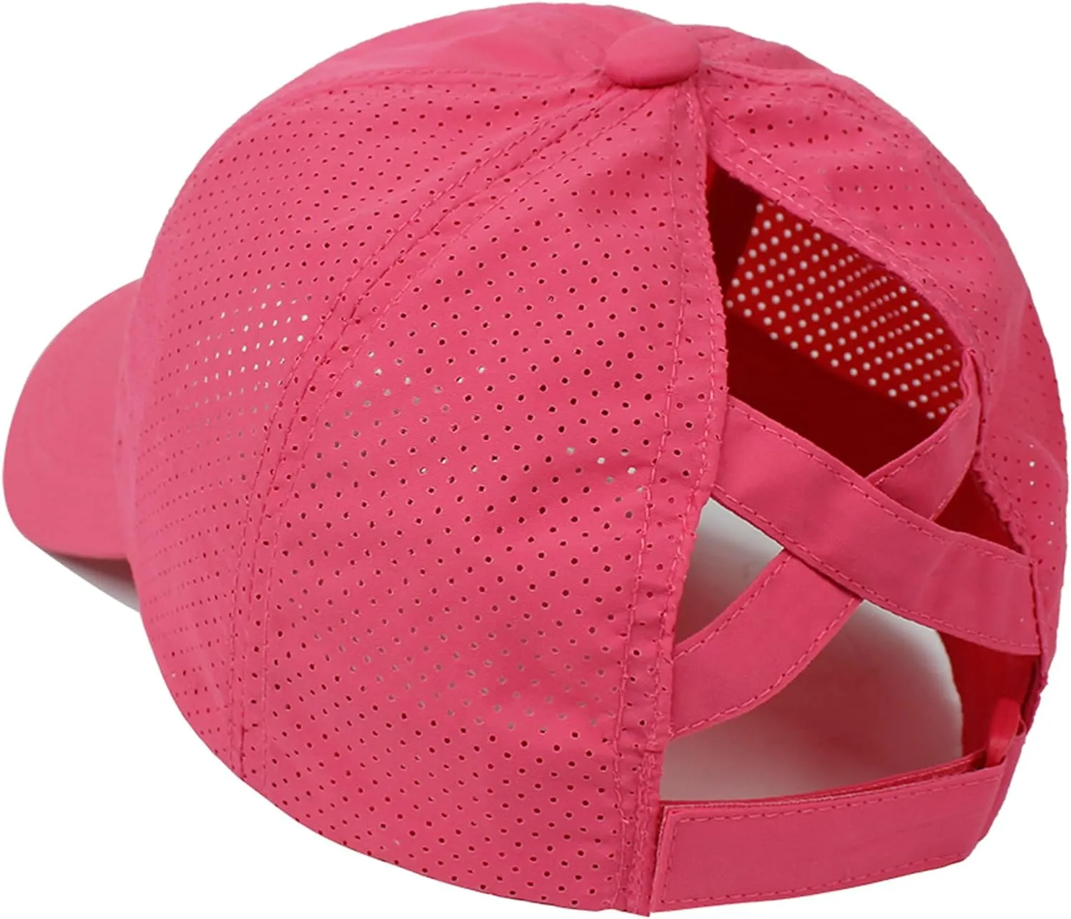 UTTPLL Womens Ponytail Baseball Cap Adjustable Ponycap Trucker Hats Summer Mesh Outdoor Sports Criss Cross Caps Dad Hat