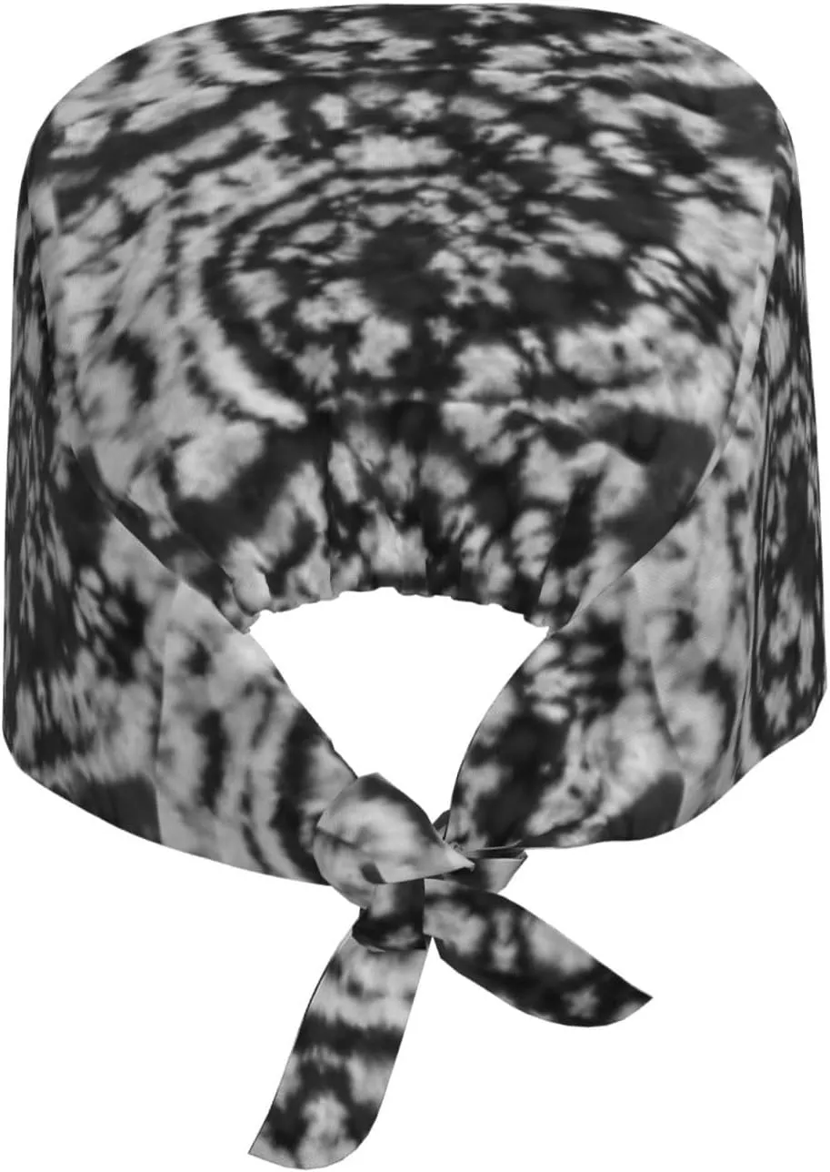 WILL BUDXEG Working Cap with Sweatband for Women Men, Adjustable Cleaning Working Hats, Nurse Surgical Caps(Tie Back)